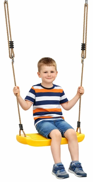 Żółta huśtawka ogrodowa dla dzieci - Izola