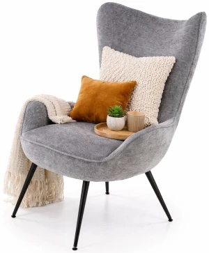 Szary nowoczesny fotel - Ekilore