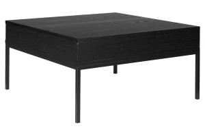 Czarny elegancki stolik z szufladą - Sabrin 3X