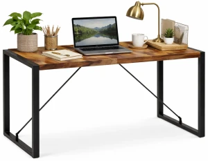 Brązowy stół z drewna sheesham 70x140 – Fulo 3X