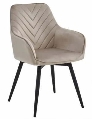 Beżowe krzesło biurowe obrotowe - Aresti