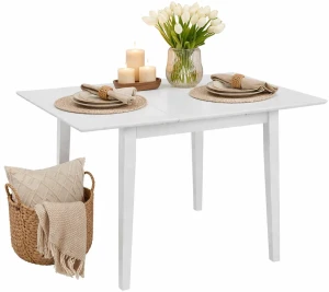 Stół rozsuwany z płyty MDF Noe – biały