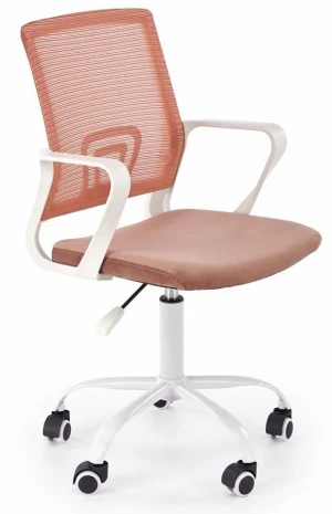 Różowy obrotowy fotel młodzieżowy - Fixiv