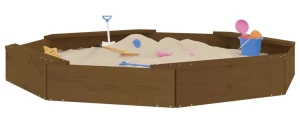 Miodowa piaskownica z siedziskami ośmiokątna - Hermod