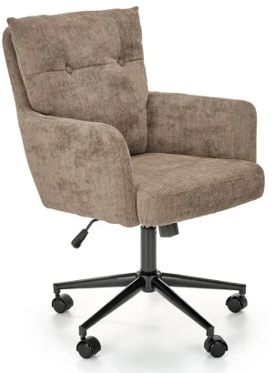 Brązowy fotel obrotowy do biura - Reon