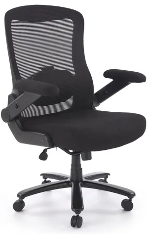 Czarny fotel obrotowy do biura - Lemsi