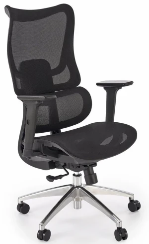 Czarny fotel obrotowy do biurka - Amfo