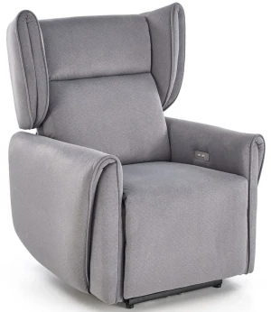 Szary nowoczesny fotel rozkładany- Mixi