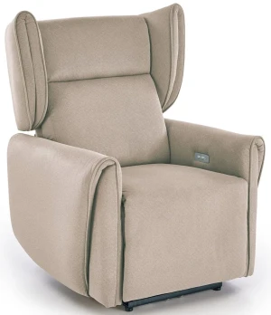 Beżowy nowoczesny fotel rozkładany - Mixi