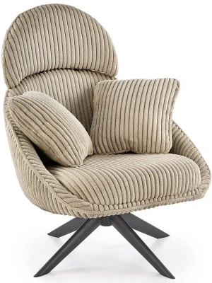 Nowoczesny fotel wypoczynkowy cappuccino  - Tiber