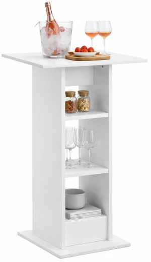 Nowoczesny, biały stolik barowy – Sawnos