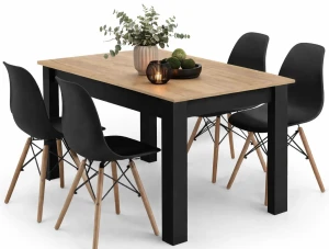 Zestaw stół z 4 krzesłami - Kris 4X
