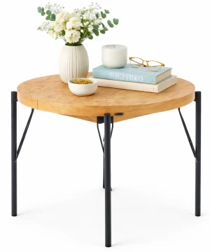 Nowoczesny stół rozkładany dąb naturalny + czarny - Piki