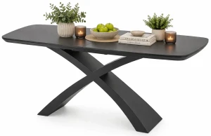 Nowoczesny rozkładany stół popiel + czarny - Nyx