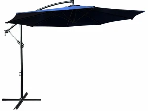 Granatowy parasol ogrodowy - Sunbrella