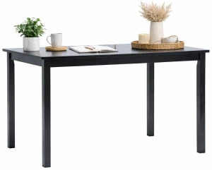 Czarny stół z drewna kauczukowego – Cortez