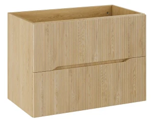 Wisząca szafka pod umywalkę dąb Cremona -  Linesso 4X 80 cm