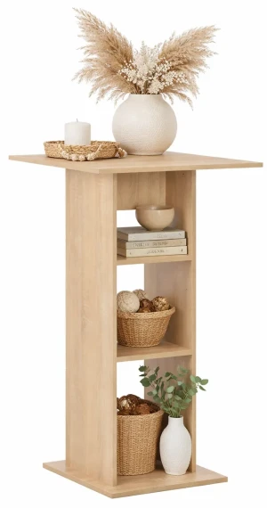 Stolik barowy kuchenny Sawnos – dębowy