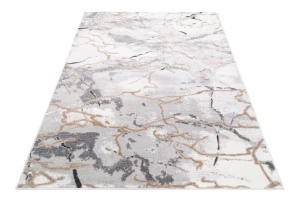 Szary dywan o wzorze marmuru - Glumor 3X