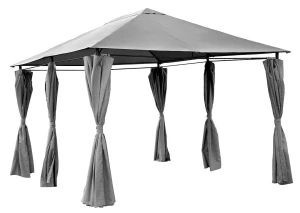 Szara altana ogrodowa z bocznymi ściankami - Ambi