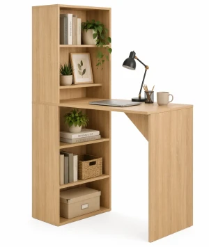 Stolik barowy z szafką Pastels – dębowy