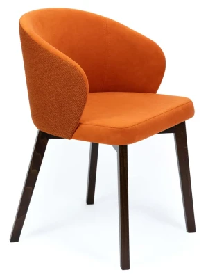 Pomarańczowe tapicerowane krzesło - Bentrix 7X