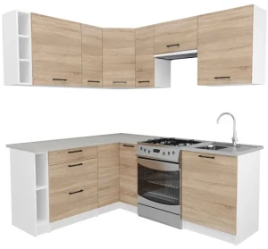 Meble narożne do kuchni dąb sonoma - Voku