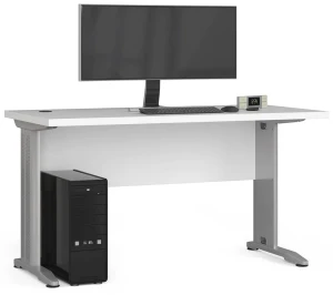 Białe biurko komputerowe - Rook