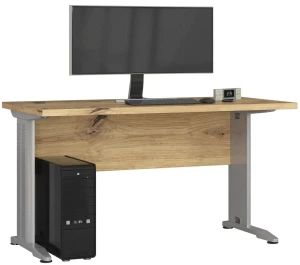 Nowoczesne biurko komputerowe dąb artisan - Rook