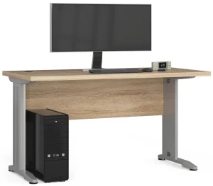 Biurko z metalowymi nogami dąb sonoma - Rook