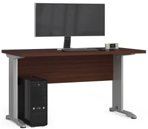 Biurko nowoczesne do pracy wenge - Rook