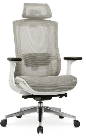 Beżowy fotel obrotowy oddychający - Hundex