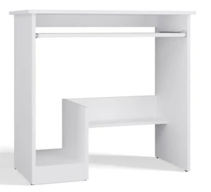 Małe białe biurko z boczną szafką - Faxo