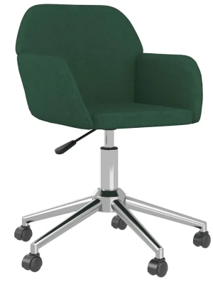Ciemnozielony fotel obrotowy do biura- Slik