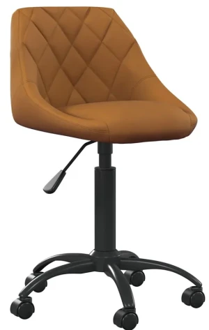 Brązowy fotel obrotowy do biura - Logido