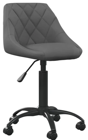 Ciemnoszary nowoczesny fotel obrotowy - Logido