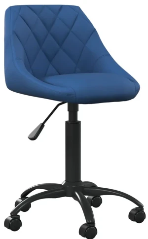 Niebieski fotel obrotowy do biura - Logido