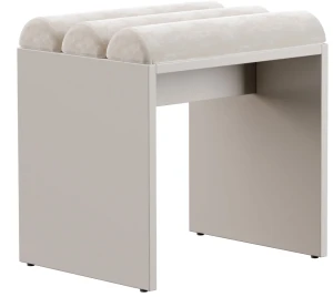 Kaszmirowy taboret tapicerowany welurem - Ardium