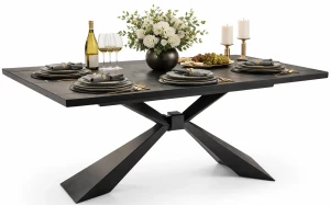 Niebieski nowoczesny rozkładany stół - Muto