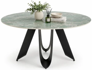 Okrągły nowoczesny stół do salonu - Vulk