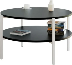 Czarny nowoczesny stolik kawowy - Fablle 3X