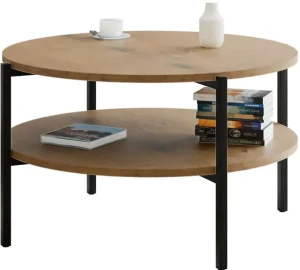 Nowoczesny stolik kawowy dąb lancelot - Fablle 4X