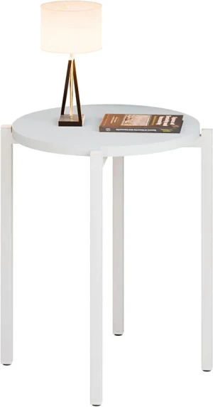 Biały okrągły stolik kawowy - Cito 3X