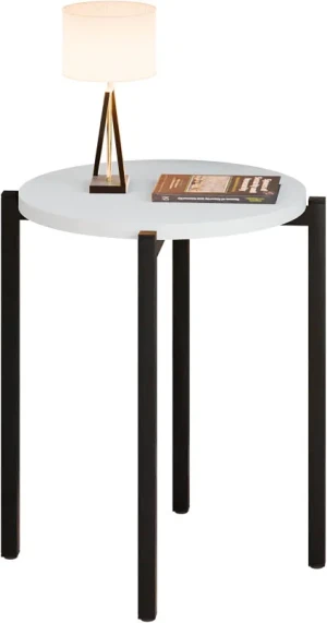 Biały okrągły stolik kawowy - Cito 4X