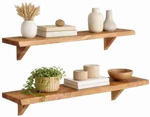 Zestaw drewnianych półek ściennych - Lippi 3X