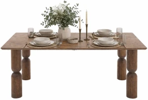 Brązowy nowoczesny stół rozkładany - Floe