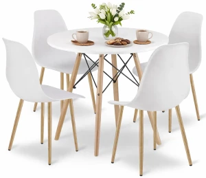 Zestaw biały stół + krzesła - Duto 4X