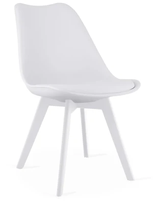 Białe stylowe krzesło - Erikdo