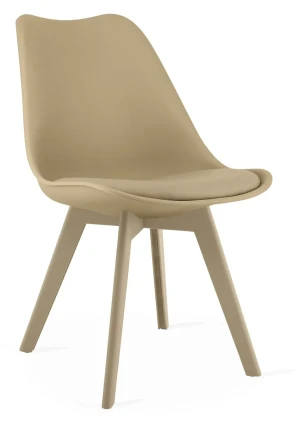 Nowoczesne beżowe krzesło - Erikdo