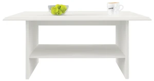 Klasyczna ława kawowa z półką fineline crema - Traviosa 6X